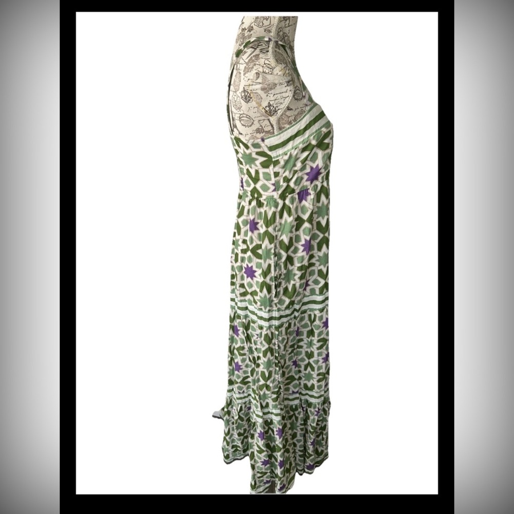 Banjanan Daniella maxi Dress Star Gazer Jade size medium colorful boho Festival - Picture 4 of 12